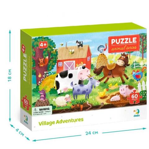 Dodo Puzzle - Peripetii la ferma (60 piese)