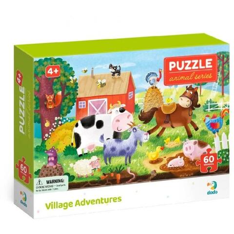 Dodo Puzzle - Peripetii la ferma (60 piese)