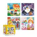 Dodo Puzzle 4 in 1 - Meserii (12, 16, 20, 24 piese)
