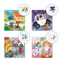 Dodo Puzzle 4 in 1 - Meserii (12, 16, 20, 24 piese)