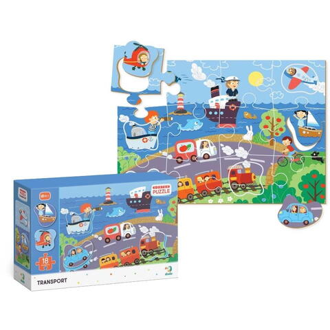Dodo Puzzle - Descoperim vehiculele (18 piese)