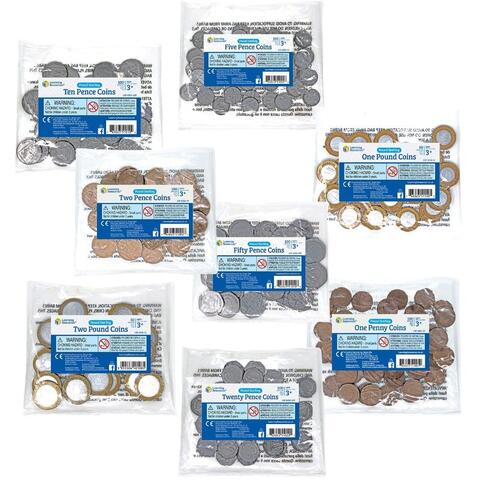Learning Resources Set cu 700 monede de jucarie (lire)