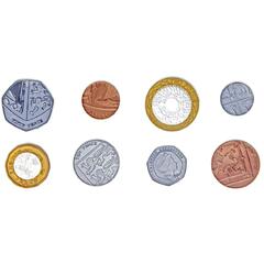 Set cu 700 monede de jucarie (lire)
