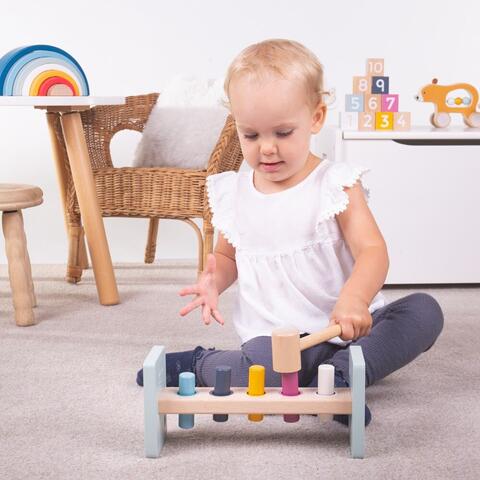 BIGJIGS Toys Jucarie pentru percutie (pastel)