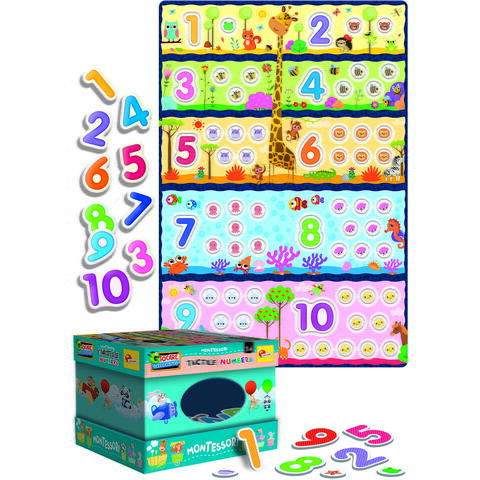 LISCIANI Joc tactil Montessori - Numaram si ne distram