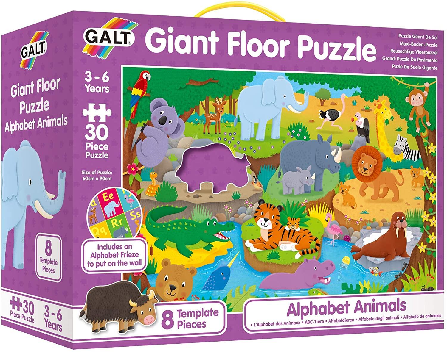 Jucarii Educative - Puzzle Podea: Alfabetul animalutelor (30 piese)