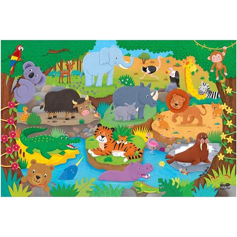 Galt Puzzle Podea: Alfabetul animalutelor (30 piese)