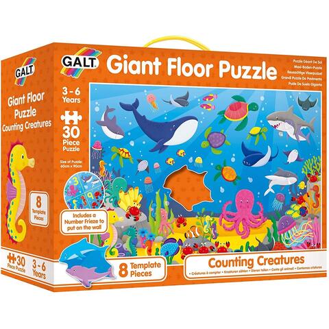Galt Puzzle Podea: Numaram animalute marine (30 piese)