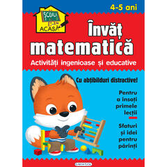 Scoala acasa - Invat matematica 4-5 ani