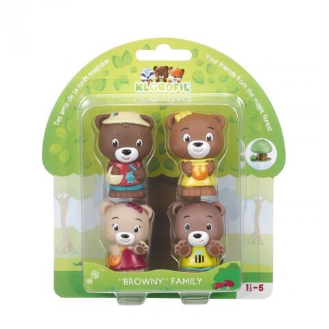 Klorofil Set figurine - Familia de ursuleti Browny