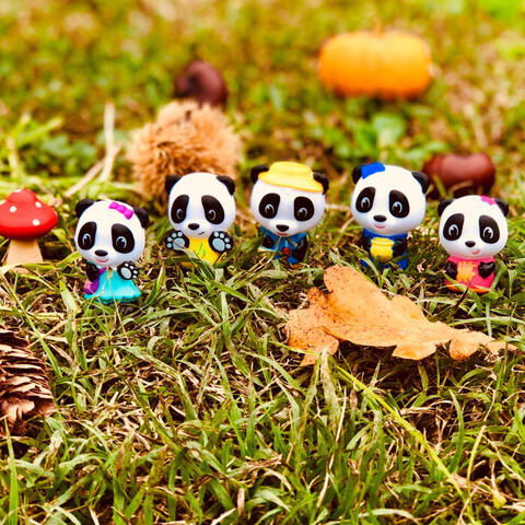 Klorofil Set figurine - Familia de ursuleti Panda