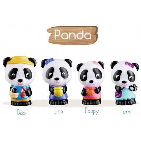 Klorofil Set figurine - Familia de ursuleti Panda