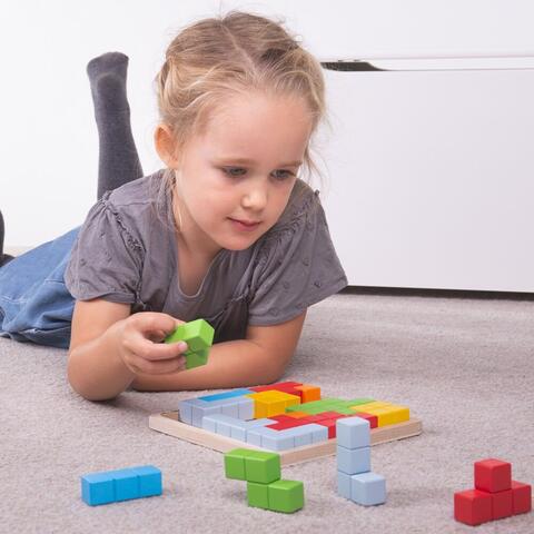 BIGJIGS Toys Joc de logica - Puzzle colorat