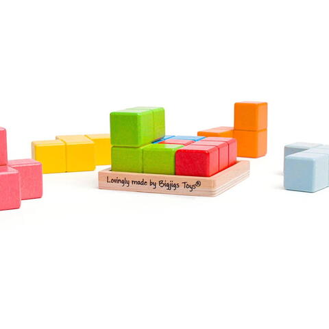 BIGJIGS Toys Joc de logica - Cub 3D