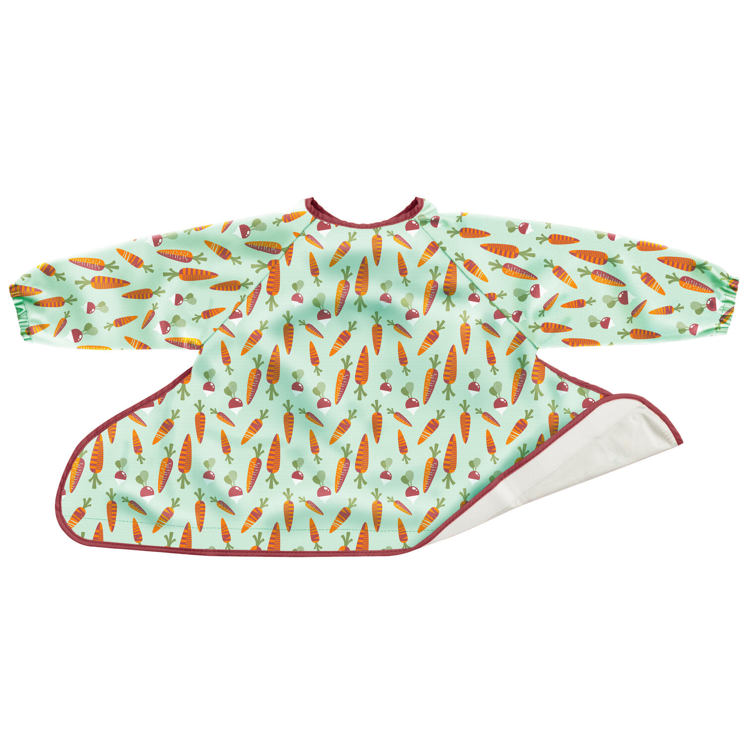 Accesorii hranire - Baveta cu maneci lungi - Ridichi si morcovei