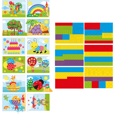 Grafix Set abtibilduri culori si forme - In natura