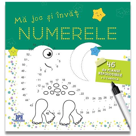 DPH MA JOC SI INVAT NUMERELE - 46 de planse refolosibile + o carioca