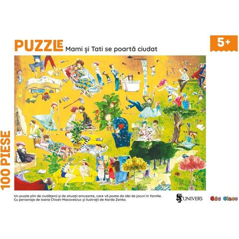 EDU CLASS Puzzle - Mami si tati se poarta ciudat (100 piese)