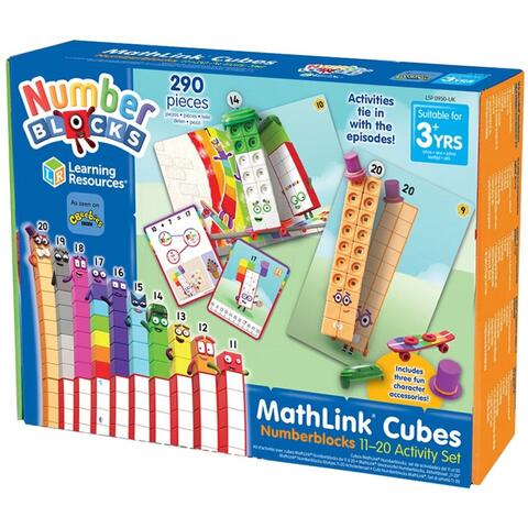 Learning Resources MathLink®Cubes Numberblocks in engleza Set de activitati de la 11 - 20