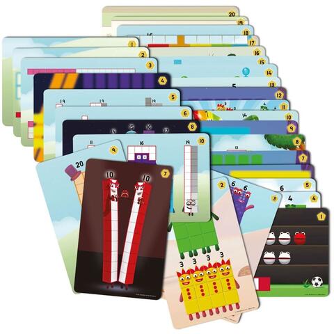 Learning Resources MathLink®Cubes Numberblocks in engleza Set de activitati de la 11 - 20
