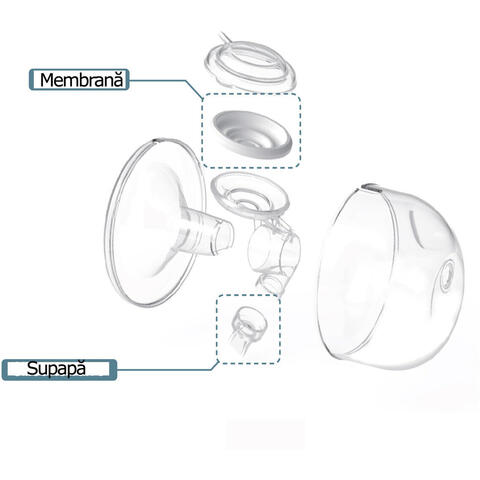 SPECTRA Cupa san Hands Free (rezerva) - 24 mm