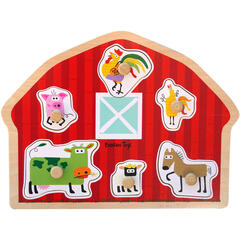 Puzzle din lemn - Casuta animalutelor