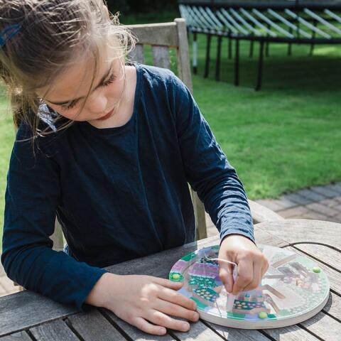 BIGJIGS Toys Puzzle labirint - In gradina