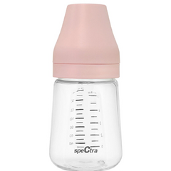 Biberon PA anticolici premium cu tetina S, roz (160 ml)
