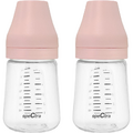 SPECTRA Set 2 biberoane PA anticolici premium cu tetina S, roz (160 ml)