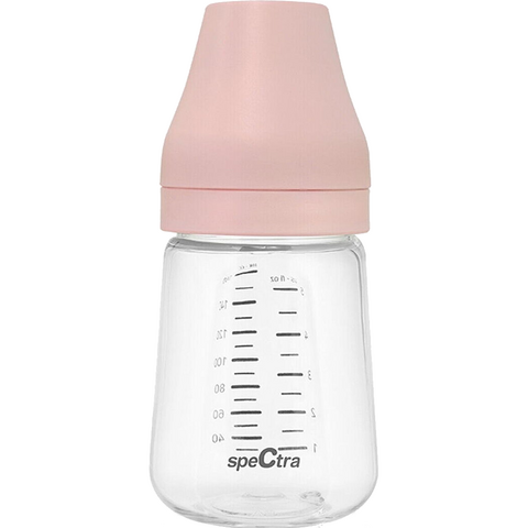 SPECTRA Set 2 biberoane PA anticolici premium cu tetina S, roz (160 ml)