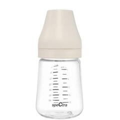Biberon PA anticolici premium cu tetina S, crem (160 ml)