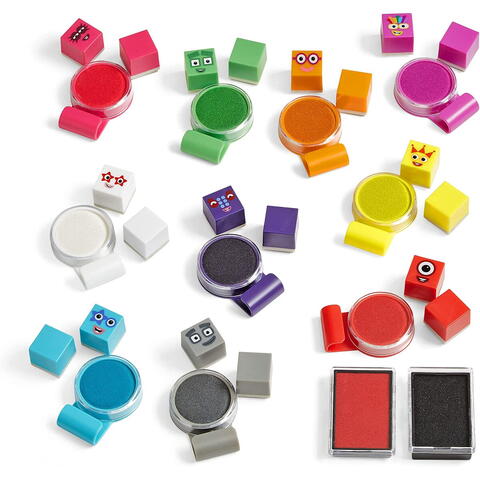 Hand2Mind Set activitati cu stampile - Numberblocks