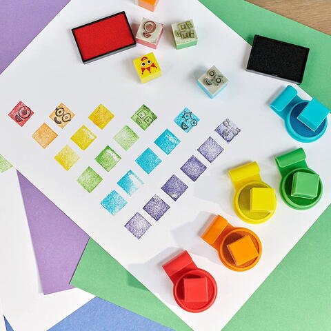 Hand2Mind Set activitati cu stampile - Numberblocks