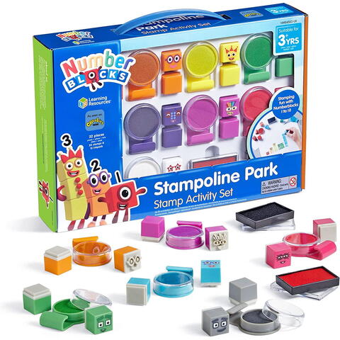 Hand2Mind Set activitati cu stampile - Numberblocks