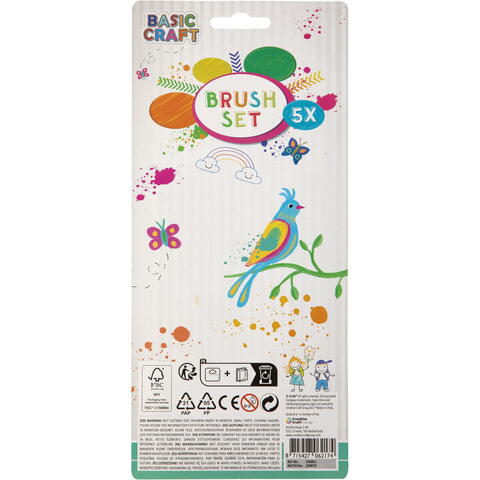 Grafix Set 5 pensule pentru pictura