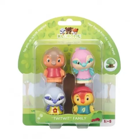 Klorofil Set figurine- Familia de pasari Twitwit