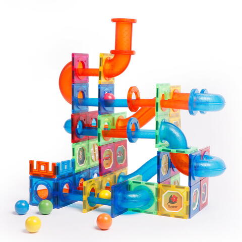MAGPLAYER Set de constructie magnetic - Marble Run (171 piese)