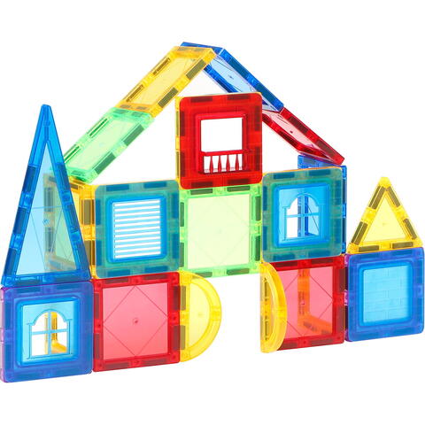 MAGPLAYER Set de constructie magnetic 3D - 60 piese