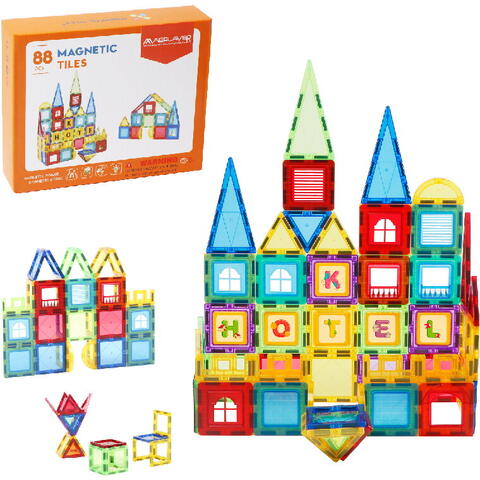 MAGPLAYER Set de constructie magnetic 3D - 88 piese