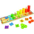 BIGJIGS Toys Numaratoare cu discuri colorate - RESIGILAT