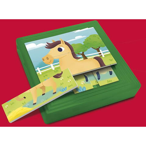 LISCIANI Set puzzle-uri progresive - La ferma
