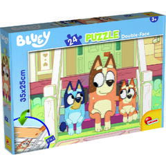 Puzzle de colorat - Bluey & Mr Monkey Jocks (24 piese)