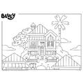 LISCIANI Puzzle de colorat - Bluey si ora de povesti (24 piese)