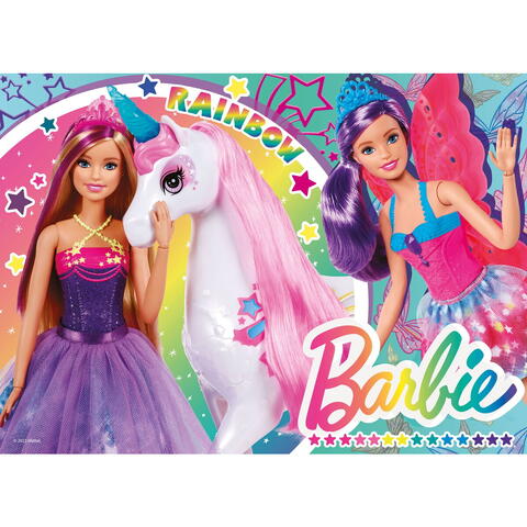 LISCIANI Puzzle de colorat maxi - Barbie (4 x 48 de piese)