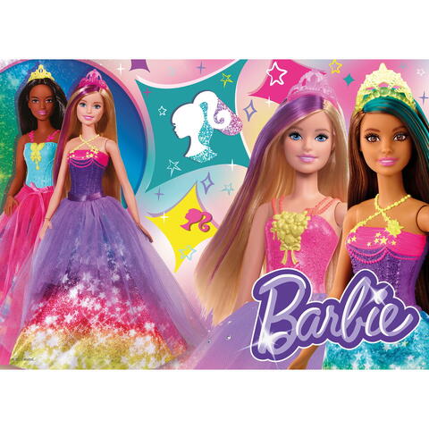 LISCIANI Puzzle de colorat maxi - Barbie (4 x 48 de piese)