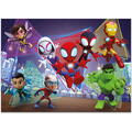 LISCIANI Puzzle de colorat maxi - Paienjenelul Marvel si prietenii lui uimitori (4 x 48 de piese)