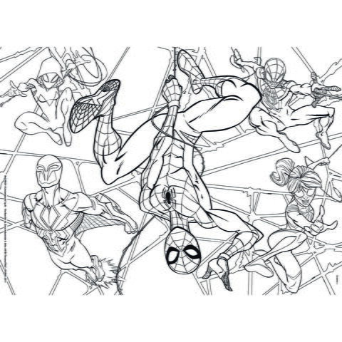 LISCIANI Puzzle de colorat - Spiderman (60 de piese)