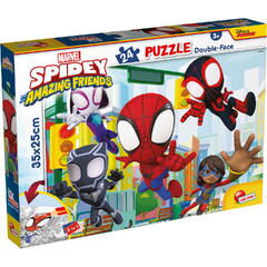 Puzzle de colorat - Paienjenelul Marvel și prietenii lui uimitori (24 de piese)