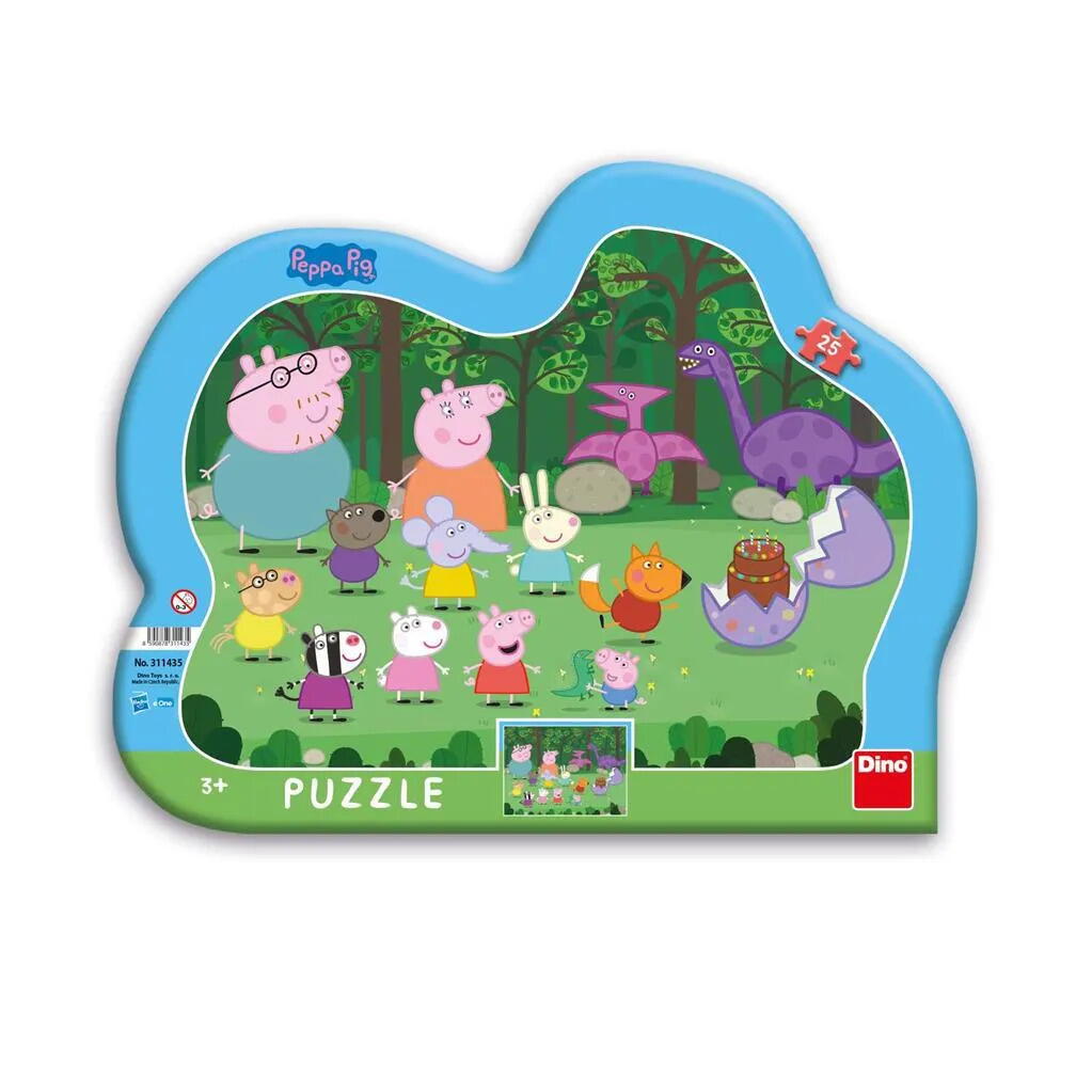 Puzzle-uri clasice - Puzzle cu rama - Peppa Pig (25 piese)