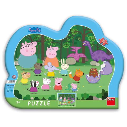 Dino Puzzle cu rama - Peppa Pig (25 piese)